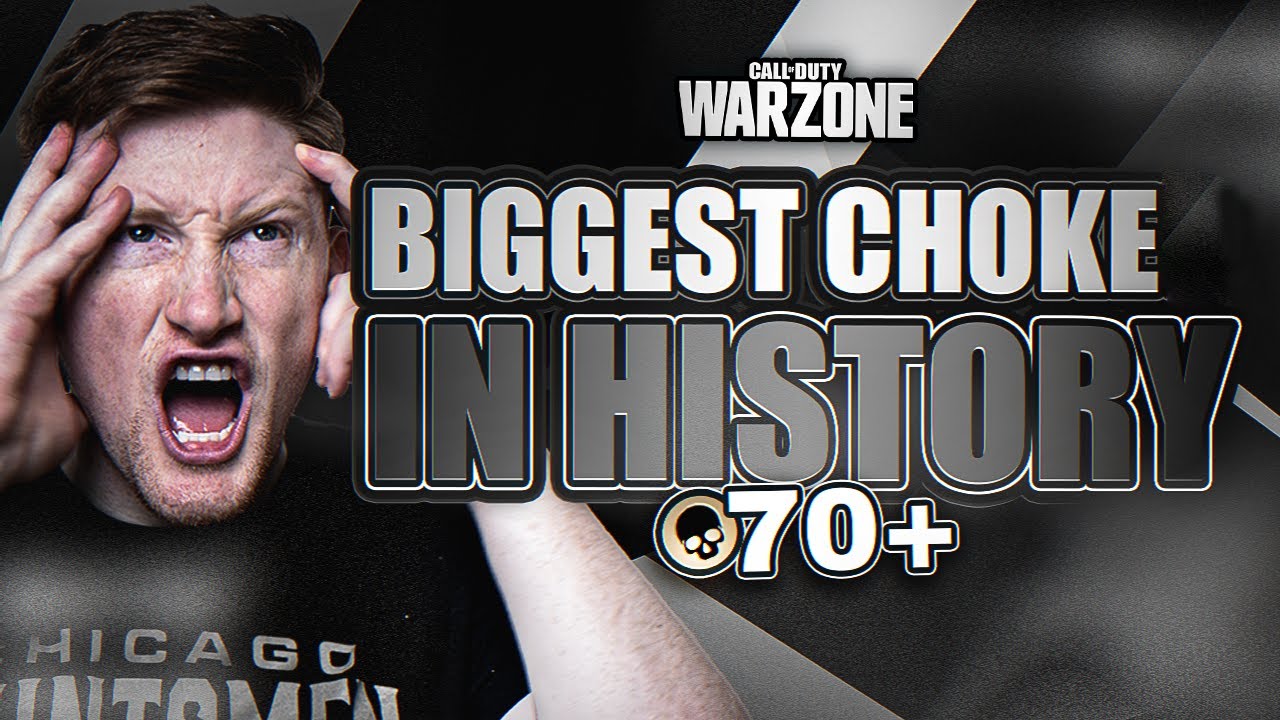 BIGGEST CHOKE IN WARZONE HISTORY (70+ kills FOR THE BIGGEST L"