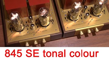 845 SE tube amplifier sound reproduction tonal color test ; FLUXION audio model NT-6