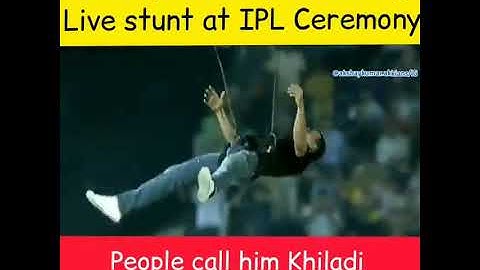 |#Akshay Kumar perform live stunt at ipl ceremony| #shorts