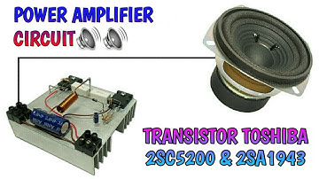 DIY Amplifier 2SC5200 & 2SA1943 Using Output Capacitor