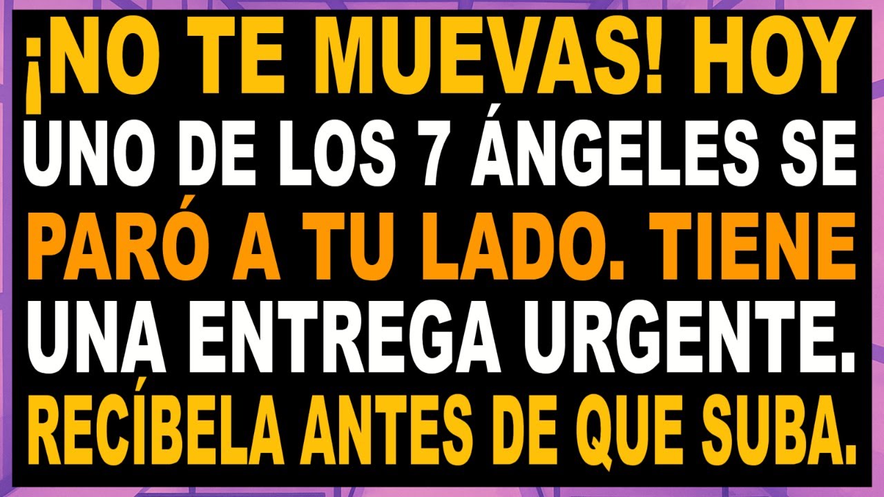 YA NO CAMINAS SOLO: Uno de los 7 ángeles se quedó contigo