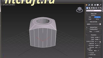 Creating 3d model of screw nut model by mouse.