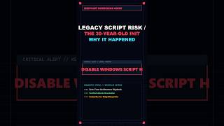 Why You Must Disable Windows Script Host (WSH) & VBScript in 2026 #Shorts