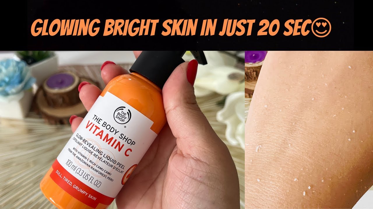 The Body Shop vitamin C Glow Revealing Liquid Peel Honest REVIEW