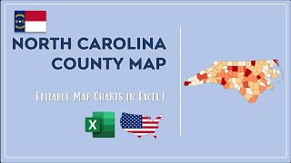 North Carolina County Map in Excel - Counties List and Population Map screenshot 2