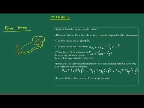 2D Elasticity – 1: Plane Stress - YouTube