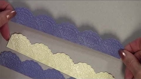 Anna Griffin Lace Trimmings Cuttlebug Border Embossing Folders and Dies Review