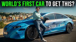 Is This The End of Traditional Steering? | Mercedes-Benz EQS With Steer-By-Wire Regular Steering Vs Steer By Wire