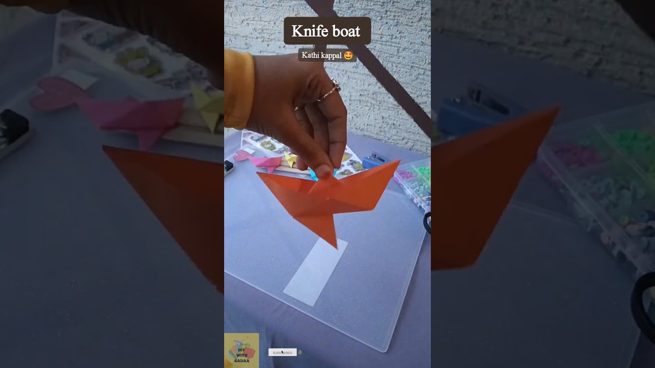 KNIFE BOAT | Kathi kappal🤩 90s kids play time went only with this 🤩💃🏻