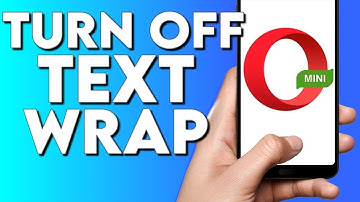 How To Turn Off text Wrap on Opera Mini Browser Phone App