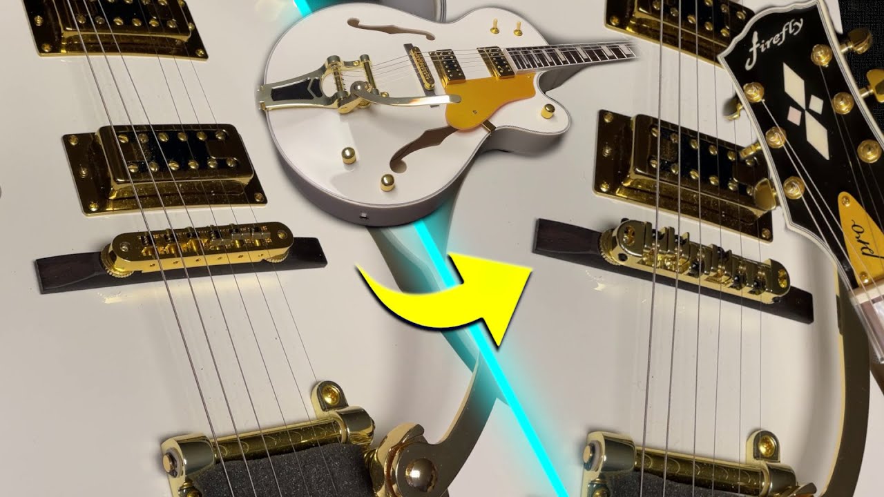 ROLLER BRIDGE vs TUNE-O-MATIC FIREFLY GUITARS Full Hollow ROLLER BRIDGE vs TUNE-O-MATIC FIREFLY GUITARS Full Hollow