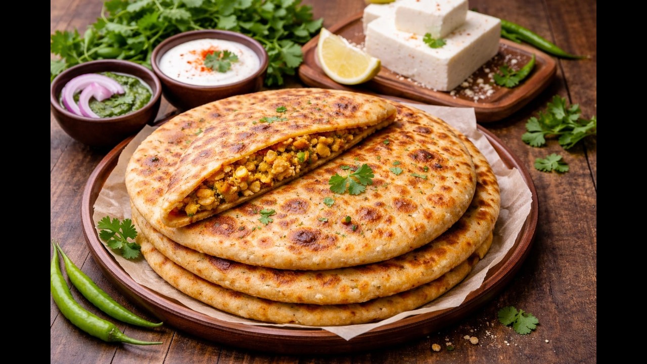 Easy Paneer Paratha Recipe,Soft & Crispy Stuffed Paratha, Soft Paneer Paratha Step-by-Step,