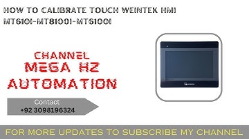 HOW TO CALIBRATE TOUCH WEINTEK HMI MT610Ii-MT8100i-MT6100i | WEINTEK HMI SERIES