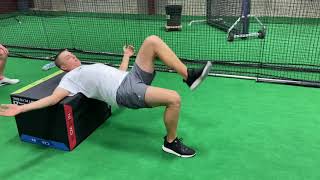 Single Leg Glute Bridge off Bench