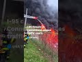 Tanker fire in Connecticut backs up traffic along busy I-95 #Shorts