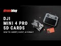 Dji mini 4 pro sd cards how to insert eject and format