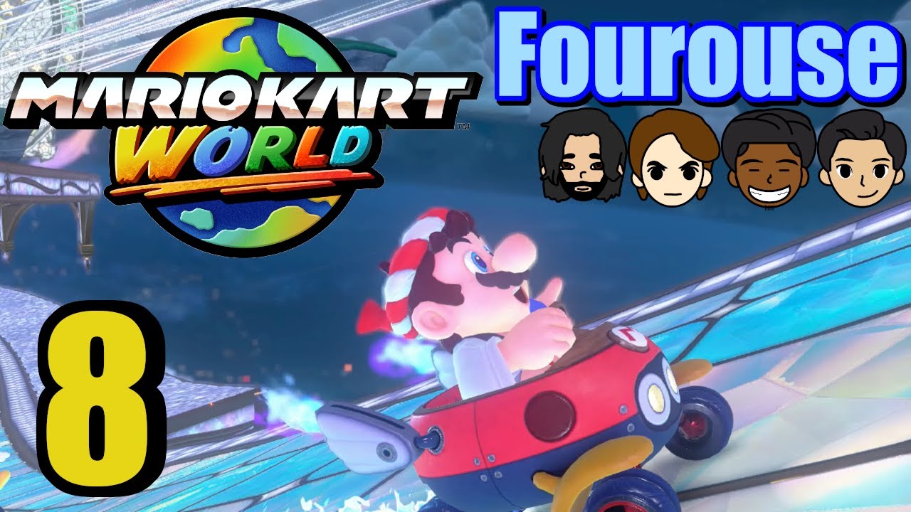 Mario Kart World (Switch 2) | Episode 8: Long Rainbow Road | Fourouse