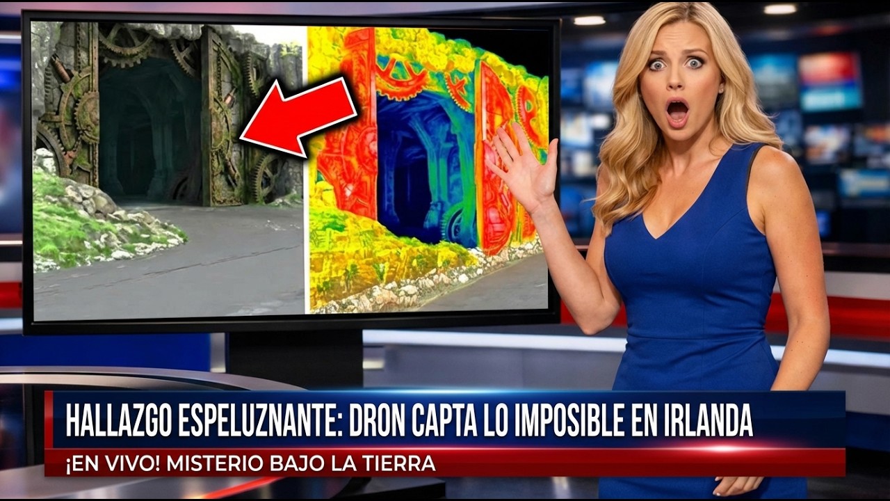 ¡Un dron captó una “puerta” de basalto en Irlanda… y lo que había detrás asusta!