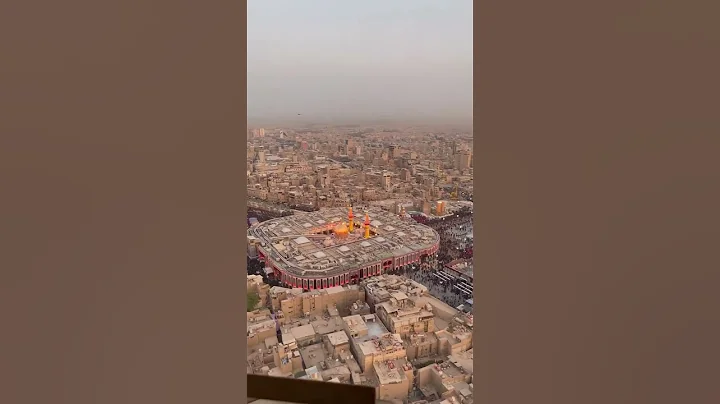 LIVE FROM KARBALA - ASHURA 2022 Helicopter  view of Karbala #karbala #iraq #muharram2022