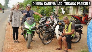 Dihina & Dibully Karena Jadi Tukang Parkir , Padahal Ia Pemilik Moge Yang Mereka Pakai