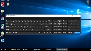 How to Turn on Numeric Key Pad on On-Screen Keyboard in windows 10