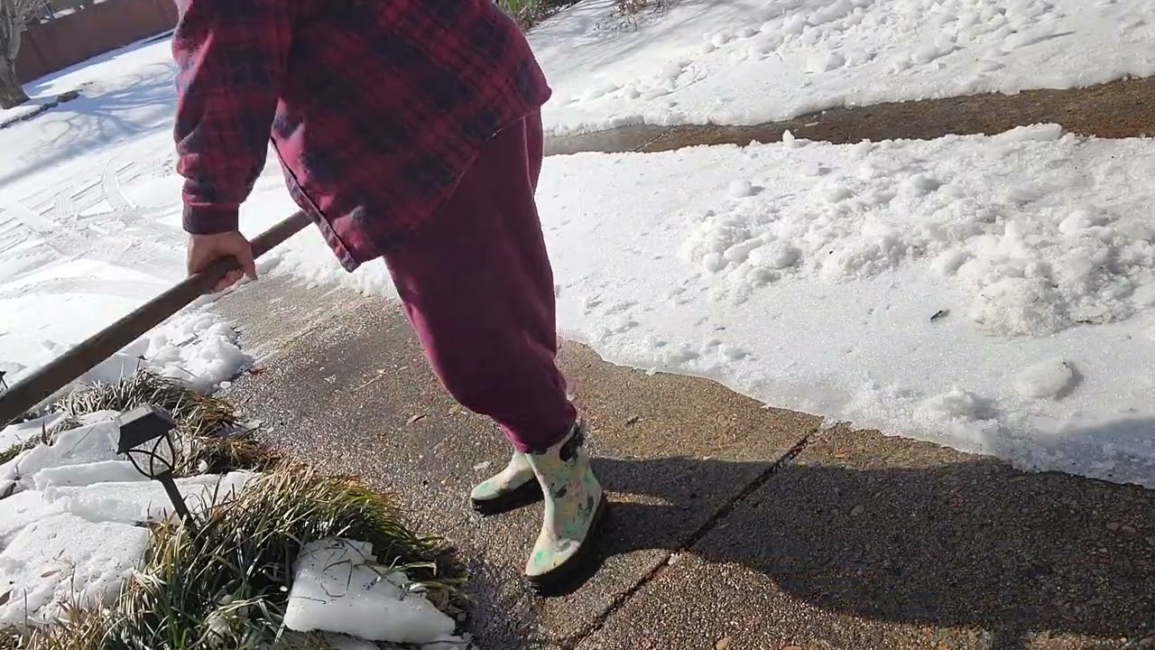 Break Up Hard Packed Ice