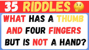 35 Riddles That Will Test Your Brain Speed | Brain Teasers & Riddle Quiz (Challenge)
