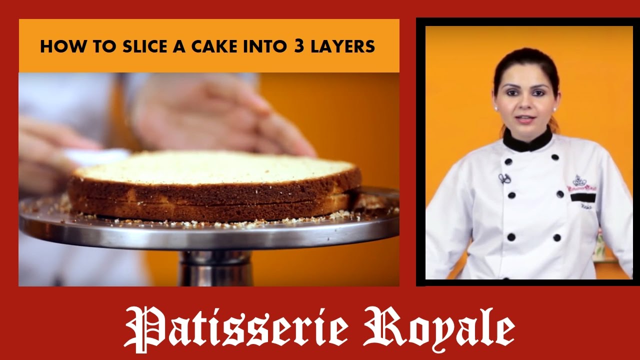 How To Slice A Cake Into 3 Layers By Chef Neha Lakhani | Christmas Special | Royale Patisserie | India Food Network