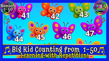 Big Kid Counting from 1 to 50 | Counting Confidence | Magic Mini Monsters #magicminimonsters