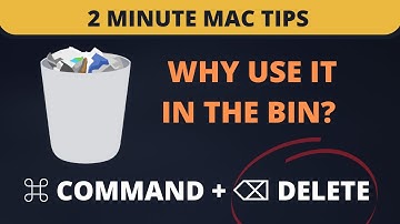 What happens if you use Command + Delete Shortcut inside Bin/Trash?