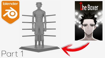 Part 1 Blender 4.2 character modeling timelapse Yu The boxer Body Modeling