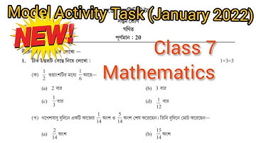 CLASS 7 MODEL ACTIVITY TASK (JANUARY 2022) MATHEMATICS