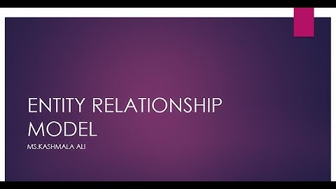 ENTITY RELATIONSHIP MODEL | ERD | ER DIAGRAM| B.A/B.SC | COMPUTER STUDIES | PUNJAB UNIVERSITY