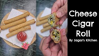 Cheese Cigar Rolls Recipe | By Sagar's Kitchen