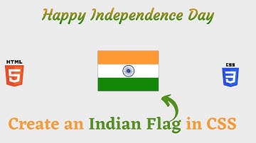 how to create indian flag using html and css | indian flag in css #PWOS