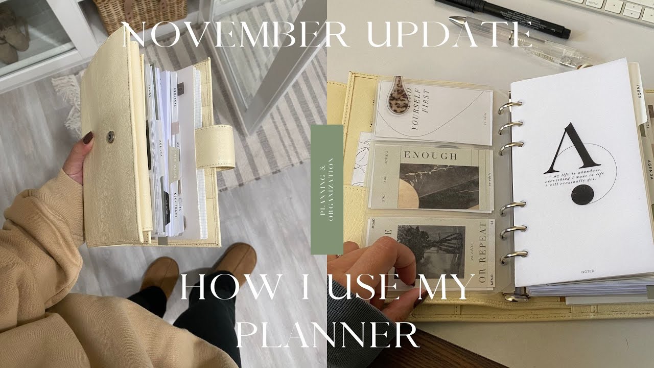 November 2022 Update: How I Use My Planner - YouTube