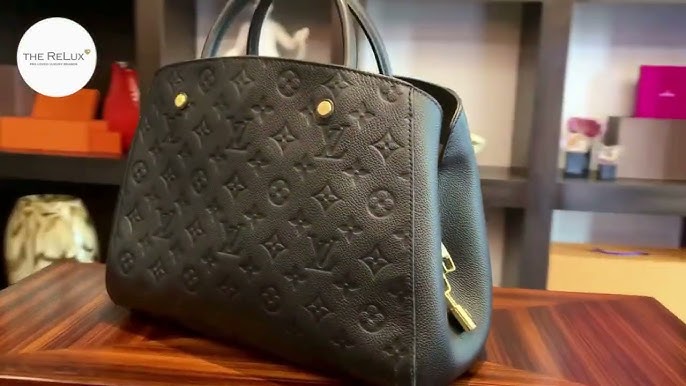 Louis Vuitton Monogram Empreinte Montaigne MM Noir 