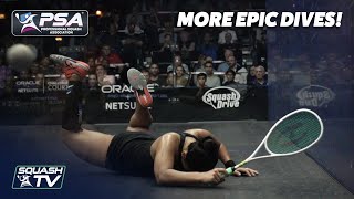 Squash: MORE EPIC DIVES from the PSA World Tour!