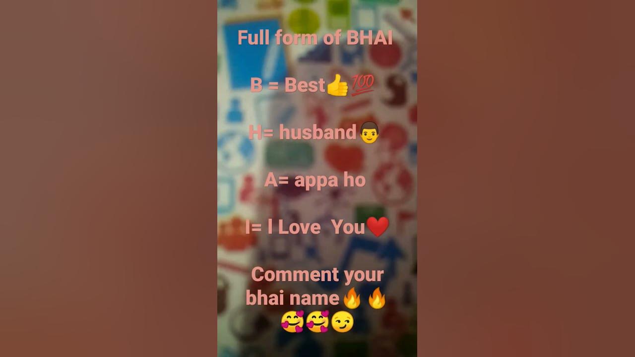 full-form-of-bhai-youtube