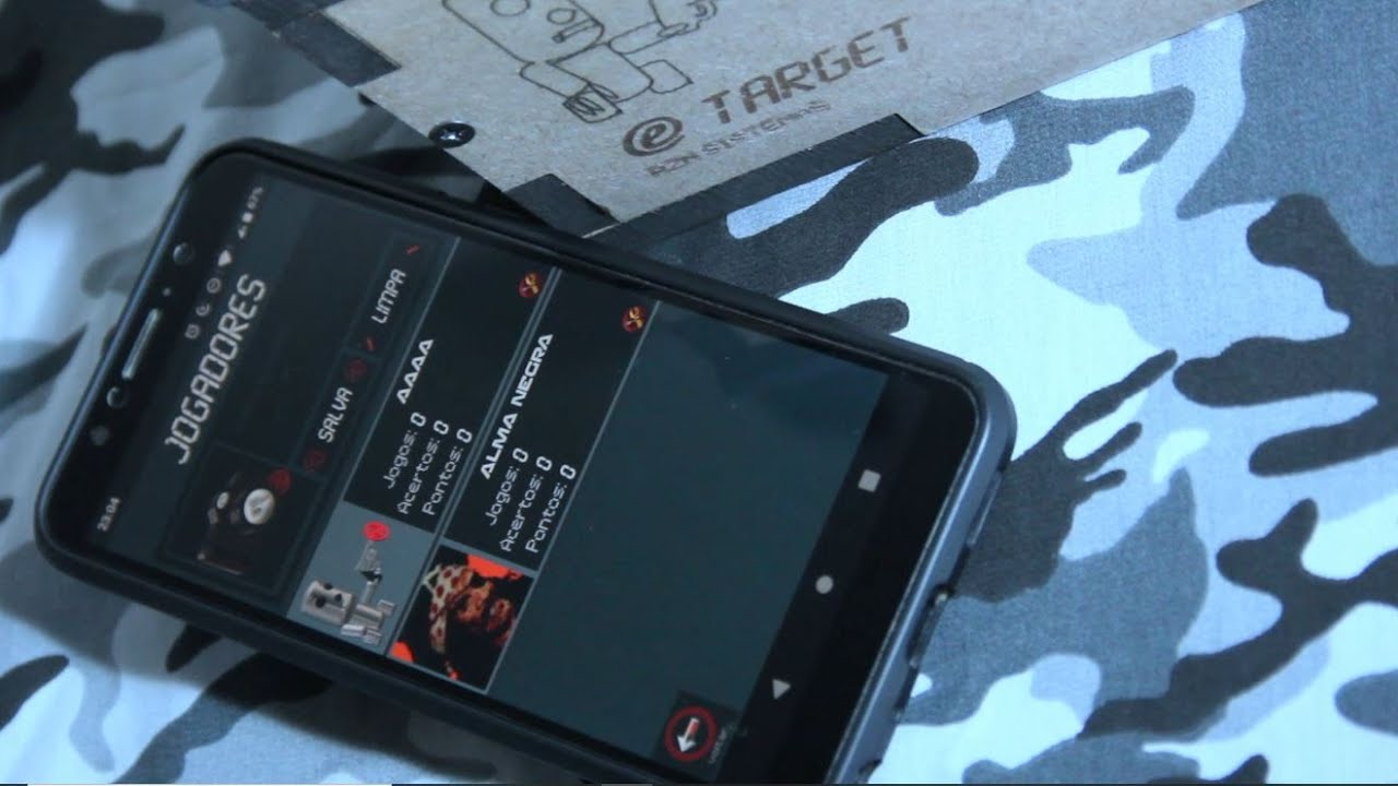 Alvo Eletrônico para Airsoft, E-Target - Inclusão, Edição e Exclusão de Jogadores