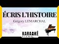 Cris lhistoire  grgory lemarchal karaok piano franais karaoke