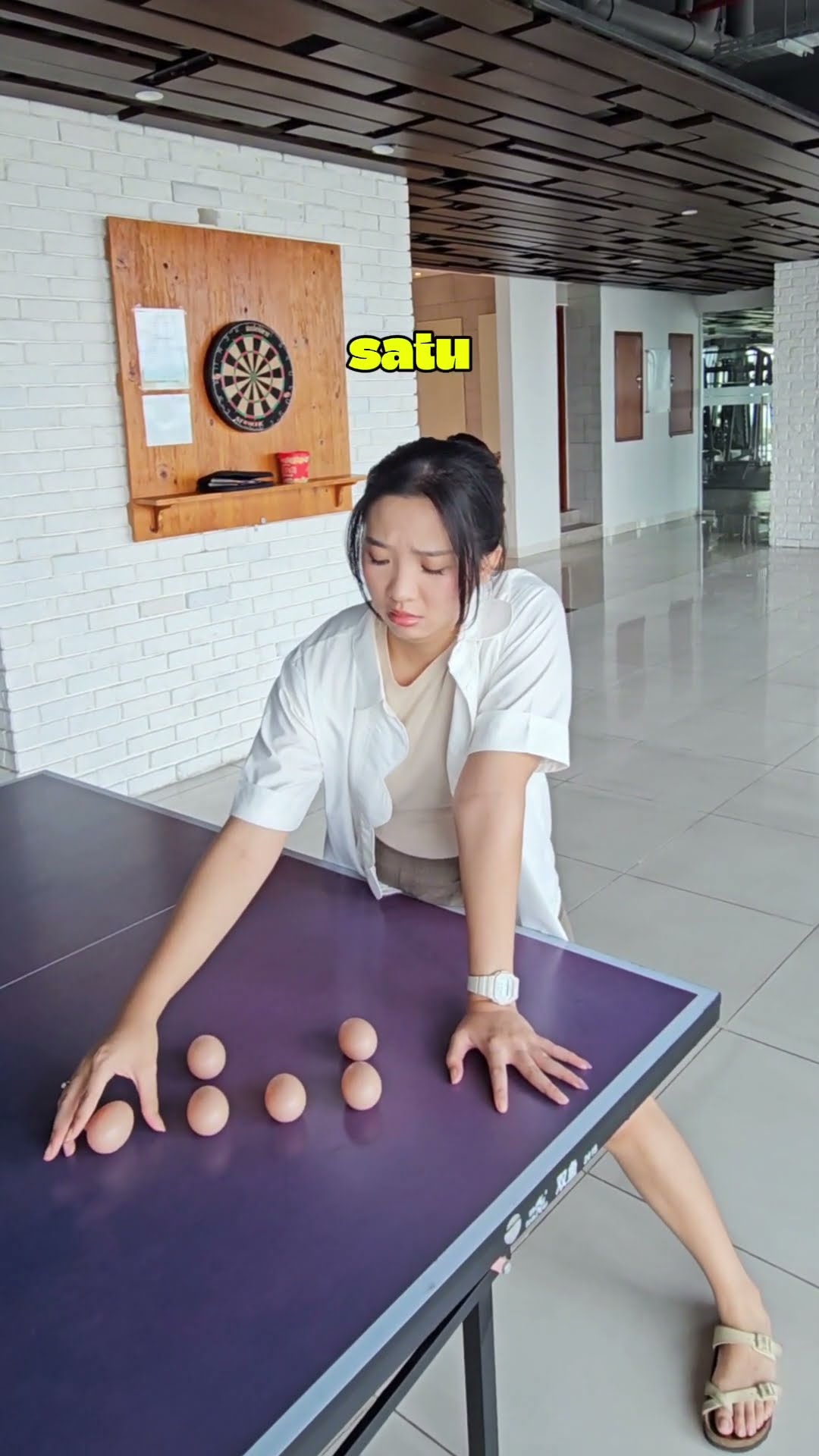CHALLENGE BUAT 6 TELOR JADI 3 BARIS!