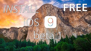 How To Install iOS 9 Beta 1 FREE WITHOUT UDID