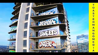 Urban Canvas Unleashed: Downtown LA Graffiti Takeover!  FPV Capture 🎨