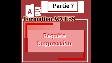 ACCESS DARIJA :Partie 7-Requête Suppression
