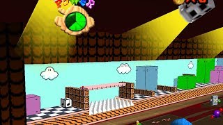 The Super Mario Bros 3 Theater in Mario 64 (Super Mario 64 Land preview)