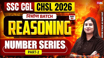 SSC CGL/ CHSL 2026 | Number Series for SSC CGL/ CHSL Reasoning | Reasoning by Ritika Tomar Mam