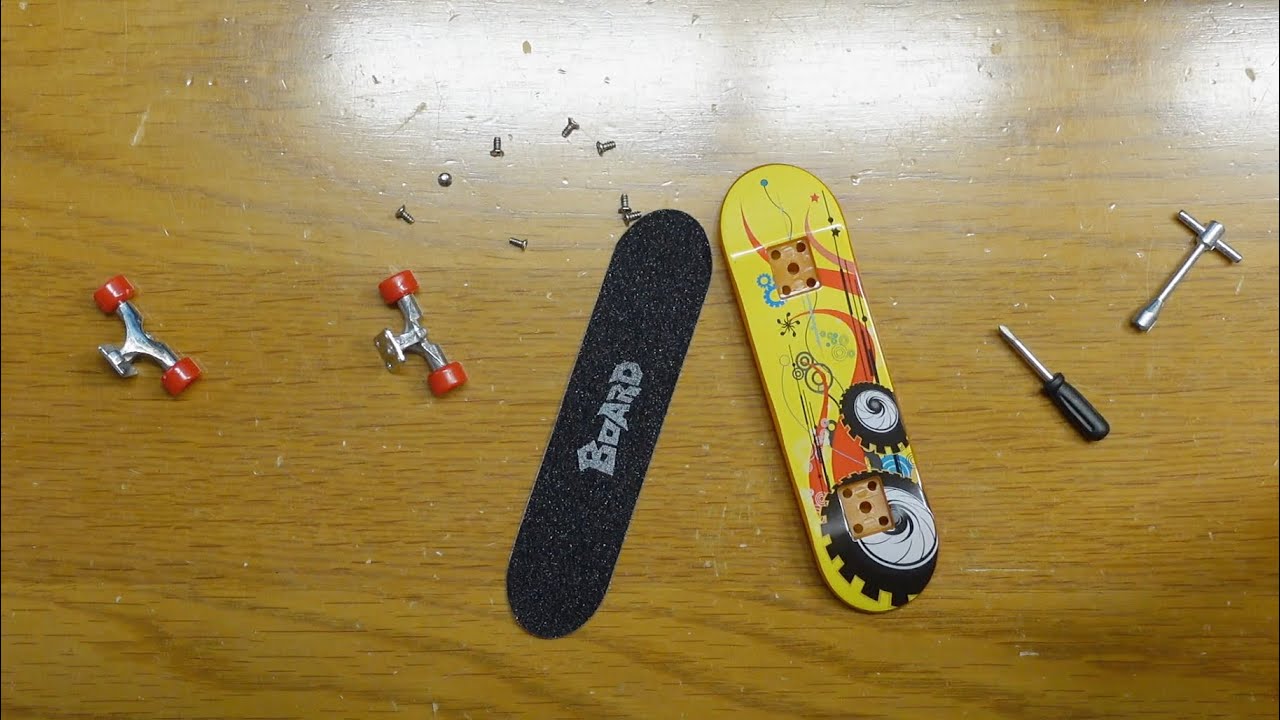 2 Pcs Finger Boards Skates,DIY Finger Board Deck Com Ferramentas