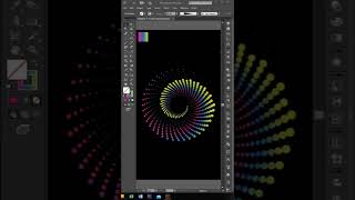 Adobe Illustrator simple trick | distort & transform | circular dotted pattern | #shorts
