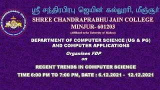 Faculty Development Programme on DATA MINING WITH MACHINE LEARNING by Dr. P. KRISHNAMOORTHY